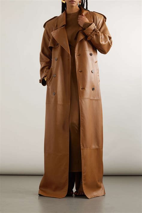 ysl leather trench|yves saint laurent trench coat.